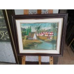 Масло на платно Испания,двойна рамка - 3654 - КА42